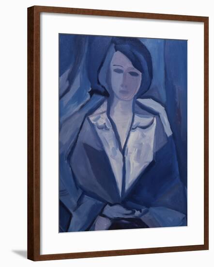 Portrait in Blue-Diana Ong-Framed Giclee Print