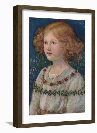 'Portrait in enamel of Rosemary, Daughter of John', c1909-Alexander Fisher-Framed Giclee Print