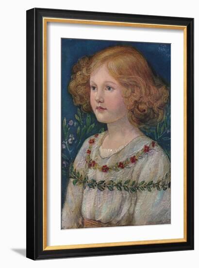 'Portrait in enamel of Rosemary, Daughter of John', c1909-Alexander Fisher-Framed Giclee Print