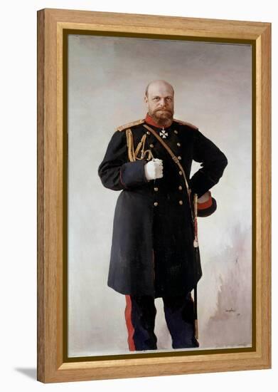 Portrait in Foot of Alexander III (1845-1895), Emperor of Russia Painting by Valentin Serov (1865-1-Valentin Aleksandrovich Serov-Framed Premier Image Canvas