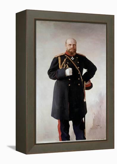 Portrait in Foot of Alexander III (1845-1895), Emperor of Russia Painting by Valentin Serov (1865-1-Valentin Aleksandrovich Serov-Framed Premier Image Canvas