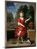 Portrait in Foot of Mademoiselle De Blois (1666-1739) Marie Anne De Bourbon, Daughter of Louis XIV-Pierre Mignard-Mounted Giclee Print