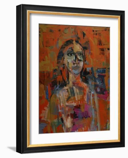 Portrait in Orange-Diana Ong-Framed Giclee Print