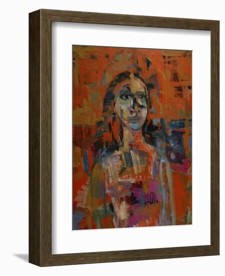 Portrait in Orange-Diana Ong-Framed Giclee Print