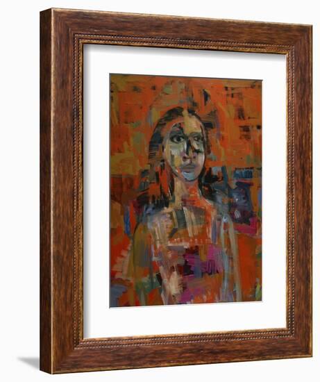 Portrait in Orange-Diana Ong-Framed Giclee Print