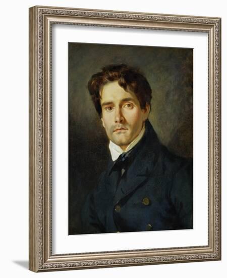 Portrait Leon Riesener-Eugene Delacroix-Framed Giclee Print