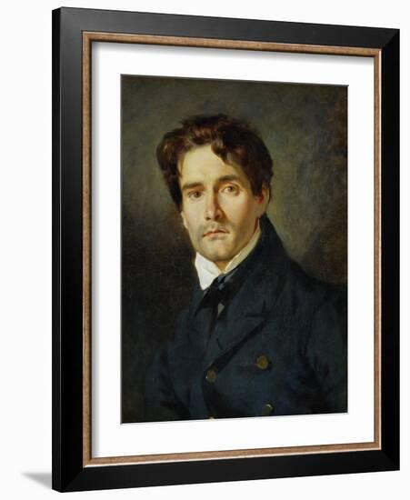 Portrait Leon Riesener-Eugene Delacroix-Framed Giclee Print