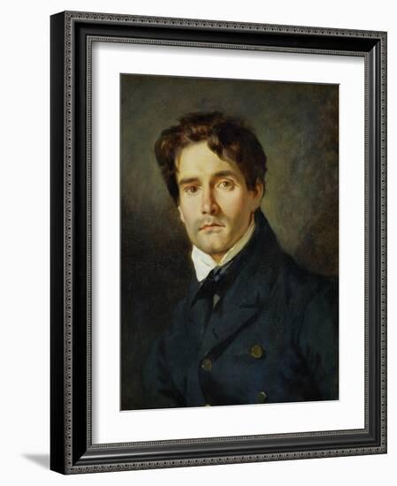 Portrait Leon Riesener-Eugene Delacroix-Framed Giclee Print