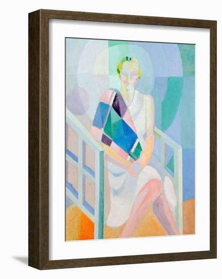 Portrait Madame Heim, 1927-Robert Delaunay-Framed Giclee Print