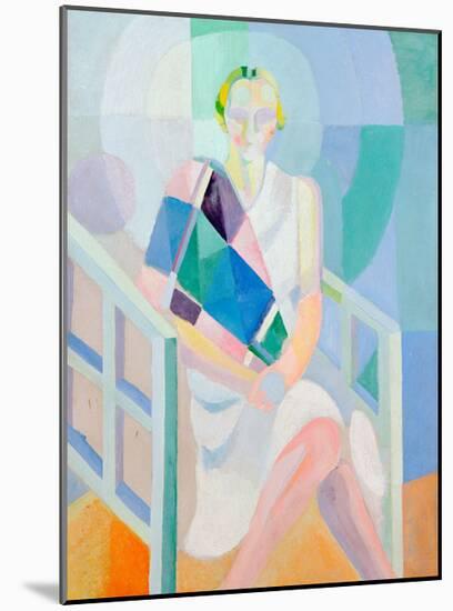 Portrait Madame Heim, 1927-Robert Delaunay-Mounted Giclee Print