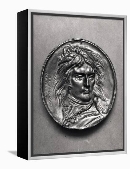 Portrait Medallion of General Bonaparte (1769-1821) circa 1830-Pierre Jean David d'Angers-Framed Premier Image Canvas