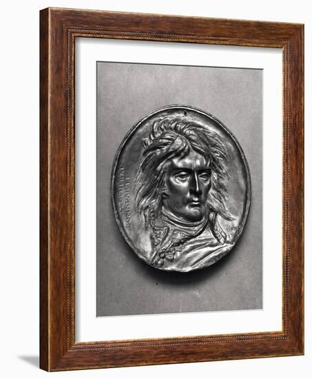 Portrait Medallion of General Bonaparte (1769-1821) circa 1830-Pierre Jean David d'Angers-Framed Giclee Print