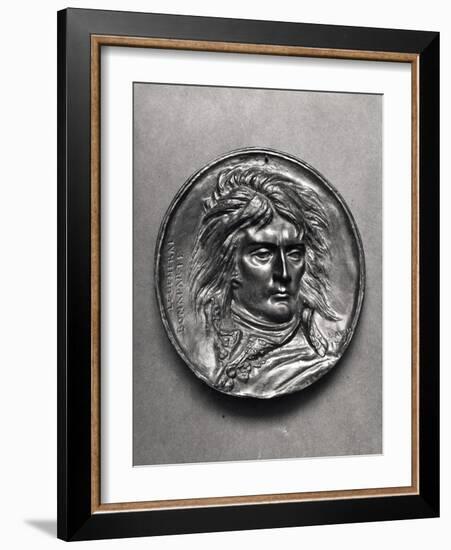 Portrait Medallion of General Bonaparte (1769-1821) circa 1830-Pierre Jean David d'Angers-Framed Giclee Print