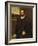 Portrait of a Bearded Gentleman Wearing a Fur-Trimmed Black Costume-Domenico Tintoretto-Framed Giclee Print