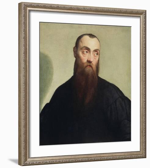 Portrait of a Bearded Man-Jacopo Bassano-Framed Art Print