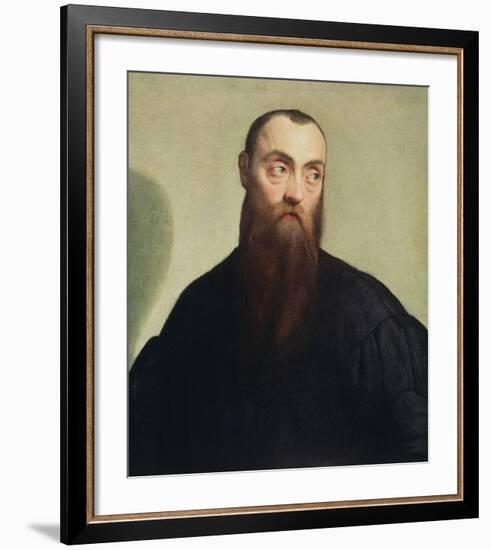 Portrait of a Bearded Man-Jacopo Bassano-Framed Art Print