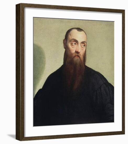 Portrait of a Bearded Man-Jacopo Bassano-Framed Art Print