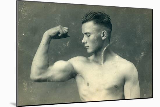 Portrait of a Bodybuilder, C.1898-null-Mounted Photographic Print