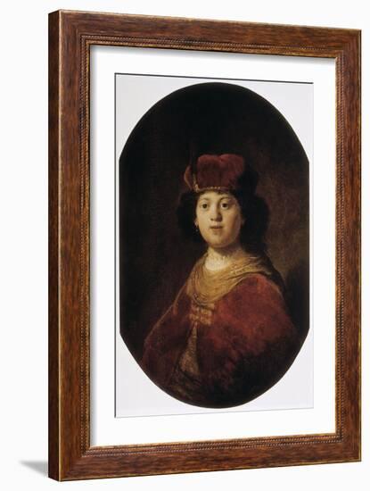 Portrait of a Boy, 17th Century-Rembrandt van Rijn-Framed Giclee Print