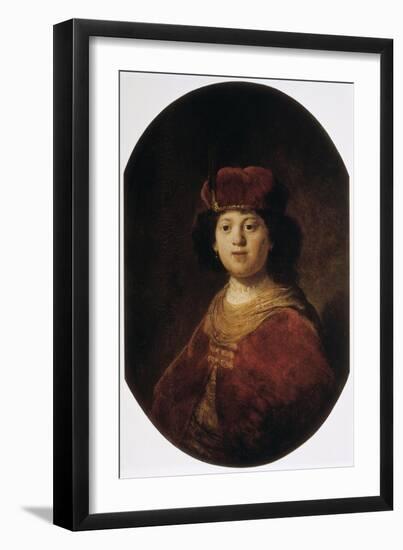 Portrait of a Boy, 17th Century-Rembrandt van Rijn-Framed Giclee Print