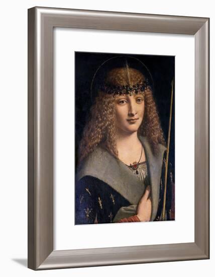 Portrait of a Boy as Saint Sebastian-Giovanni Antonio Boltraffio-Framed Giclee Print