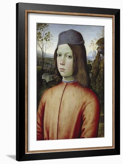 Portrait of a Boy, C. 1480-85-Pinturicchio-Framed Giclee Print