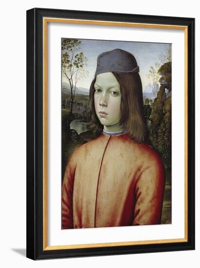 Portrait of a Boy, C. 1480-85-Pinturicchio-Framed Giclee Print