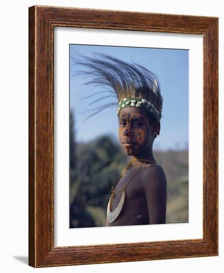 Portrait of a Boy from Gulf, Papua New Guinea, Pacific-Maureen Taylor-Framed Photographic Print