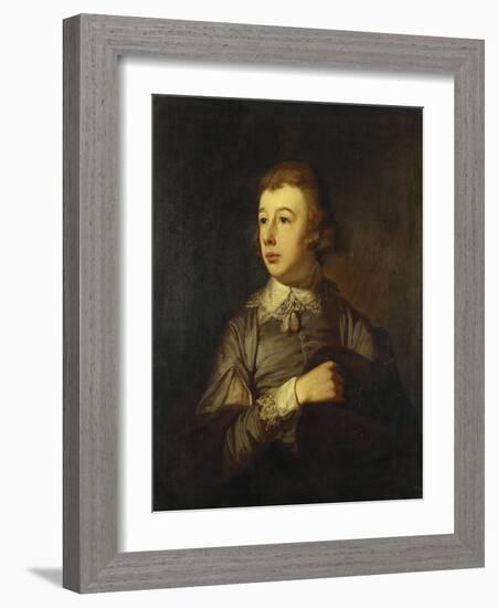 Portrait of a Boy, Said to Be William Pitt the Younger, 18th Century-Tilly Kettle-Framed Giclee Print