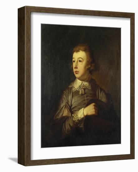 Portrait of a Boy, Said to Be William Pitt the Younger, 18th Century-Tilly Kettle-Framed Giclee Print