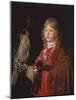 Portrait of a Boy with a Falcon-Wallerant Vaillant-Mounted Giclee Print