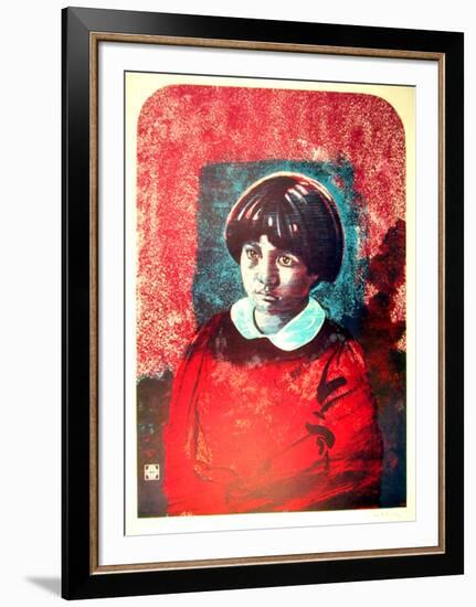 Portrait of a Boy-John Shemitt Houser-Framed Limited Edition