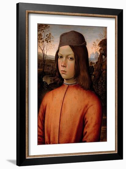 Portrait of a Boy-Bernardino di Betto Pinturicchio-Framed Giclee Print