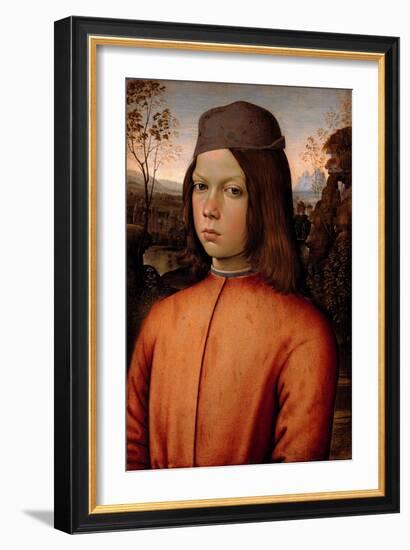 Portrait of a Boy-Bernardino di Betto Pinturicchio-Framed Giclee Print