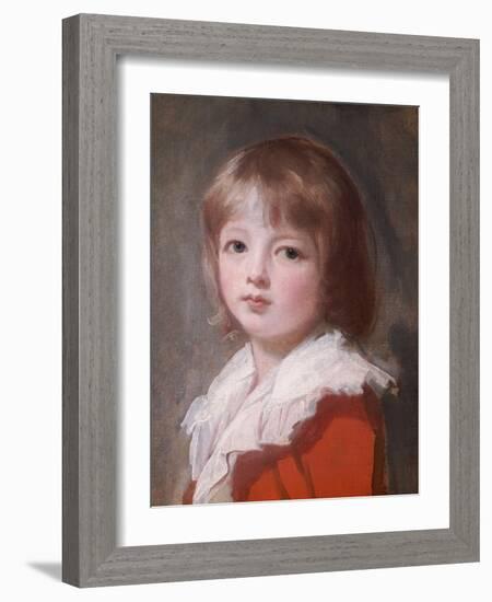 Portrait of a Boy-George Romney-Framed Giclee Print