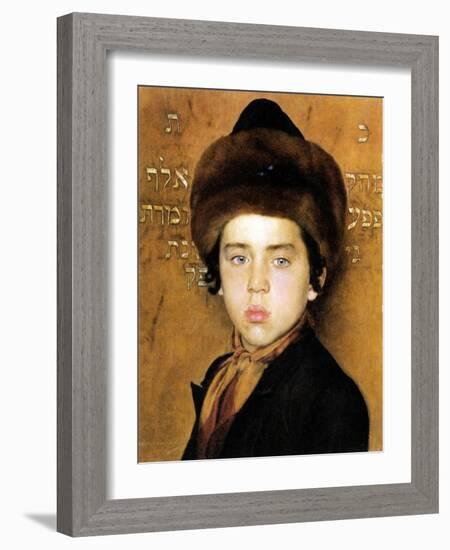 Portrait of a Boy-Isidor Kaufmann-Framed Art Print