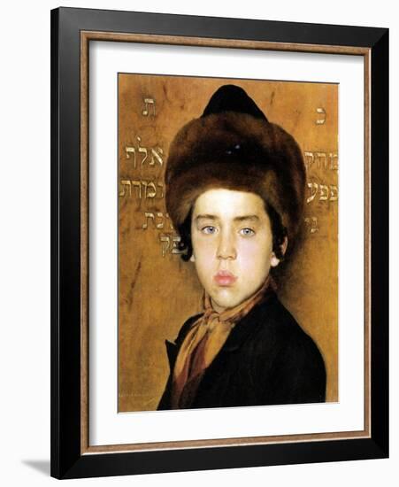 Portrait of a Boy-Isidor Kaufmann-Framed Art Print