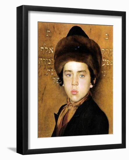 Portrait of a Boy-Isidor Kaufmann-Framed Art Print