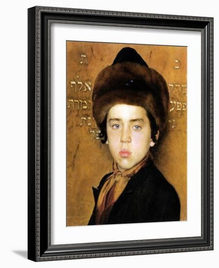 Portrait of a Boy-Isidor Kaufmann-Framed Art Print