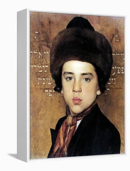 Portrait of a Boy-Isidor Kaufmann-Framed Stretched Canvas