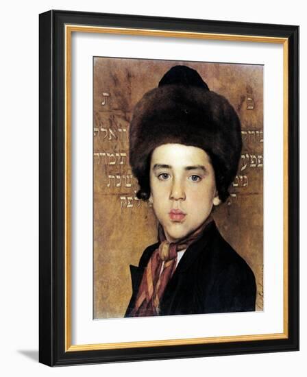 Portrait of a Boy-Isidor Kaufmann-Framed Art Print