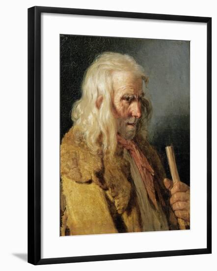 Portrait of a Breton Peasant, 1834-Jean-jacques Francois Monanteuil-Framed Giclee Print