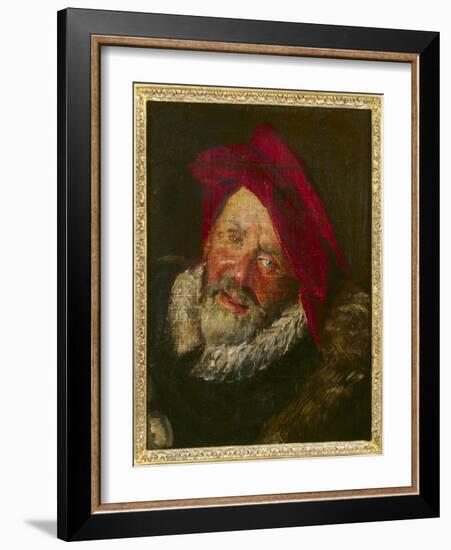 Portrait of a Buffoon-Frans Hals-Framed Giclee Print