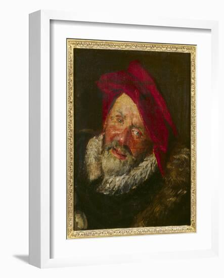 Portrait of a Buffoon-Frans Hals-Framed Giclee Print