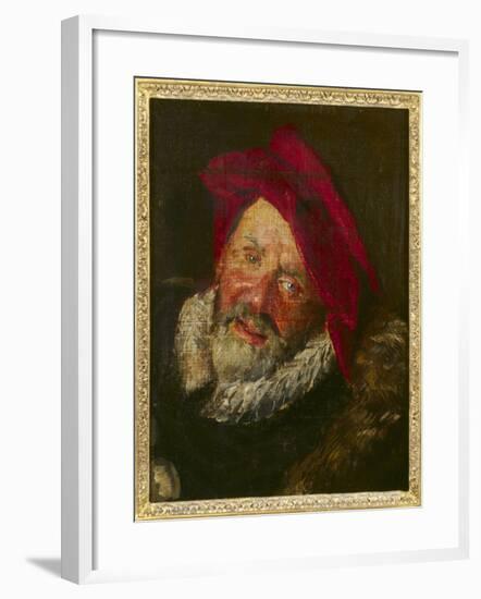 Portrait of a Buffoon-Frans Hals-Framed Giclee Print