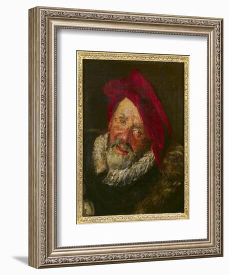 Portrait of a Buffoon-Frans Hals-Framed Giclee Print