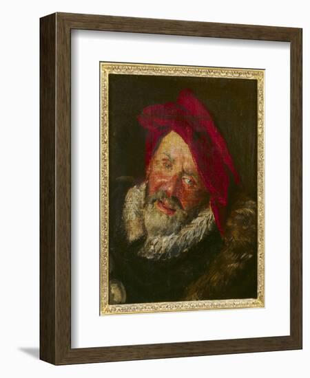 Portrait of a Buffoon-Frans Hals-Framed Giclee Print