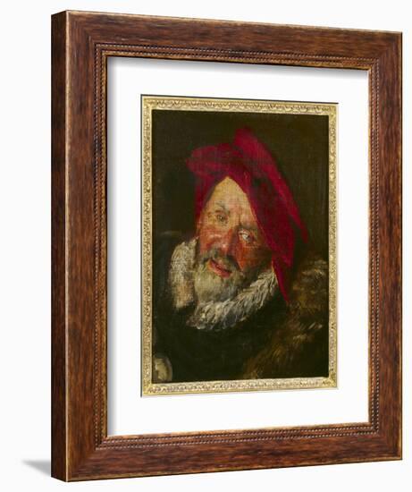 Portrait of a Buffoon-Frans Hals-Framed Giclee Print