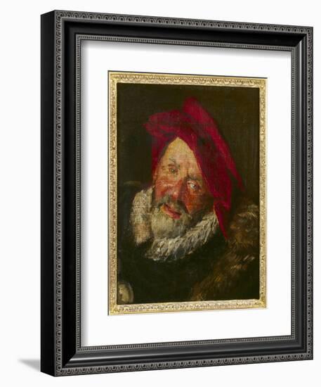 Portrait of a Buffoon-Frans Hals-Framed Giclee Print