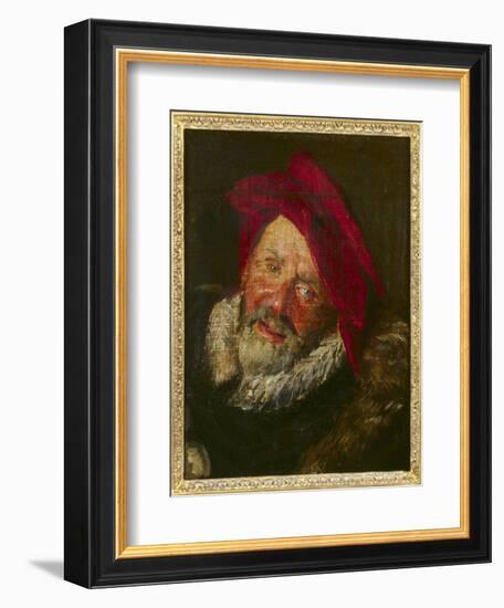 Portrait of a Buffoon-Frans Hals-Framed Giclee Print